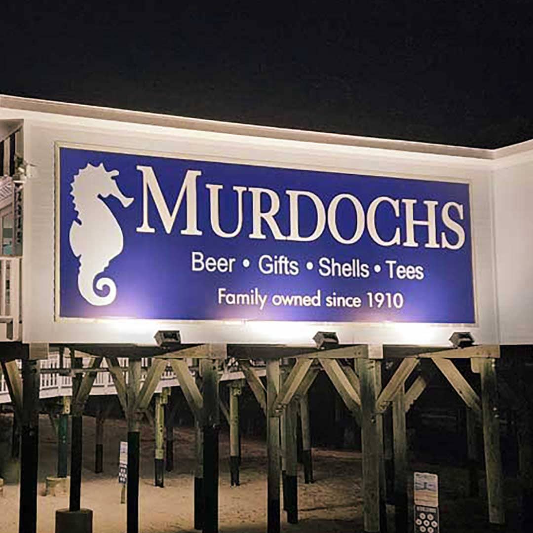 Plotter banner for Murdoch's restaurant and bar